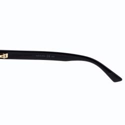 Pre Owned Bottega Veneta Black BV1005S Square Sunglasses