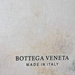 Bottega Veneta Intrecciato Argento Antique Silver Business Card Holder