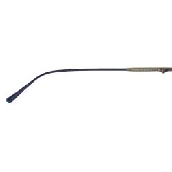 Pre Owned Bottega Veneta Silver Tone/ Blue BV0179S Aviator Sunglasses