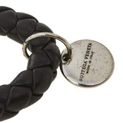 Bottega Veneta Brown Intrecciato Nappa Leather Key Ring