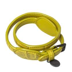 مملوكة مسبقًا سوار بوتيغا فينيتا جلد تمساح أخضرملتف مزدوج مقاس وسط (ميديوم)