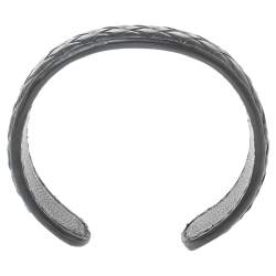 Pre Owned سوار بوتيغا فينيتا جلد إنترشياتو رصاصي مفتوح مقاس متوسط - ميديوم