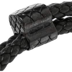 Pre Owned سو ار بوتيغا فينيتا جلد إنترشياتو رصاصي وفضة إسترلينية قابل للضبط