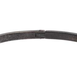 Pre Owned سوار بوتيغا فينيتا أسورة فضة إسترليني وإينامل أسود مقاس صغير - سمول 