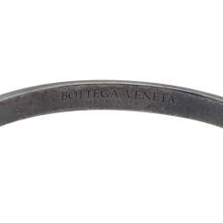 Pre Owned سوار بوتيغا فينيتا أسورة فضة إسترليني وإينامل أسود مقاس صغير - سمول 