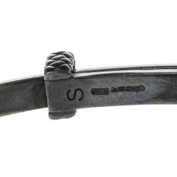 Pre Owned سوار بوتيغا فينيتا أسورة فضة إسترلينية وإينامل أزرق مقاس صغير (سمول)