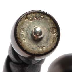 مملوكة مسبقًا سوار بوتيغا فينيتا جلد إنترشياتو أسود وفضة إسترلينية