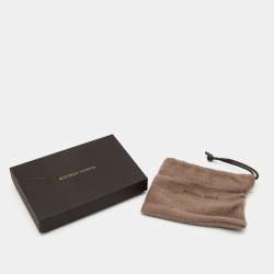 Pre Owned Bottega Veneta Black Intrecciato Nappa Leather Knot Bracelet S