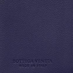 Bottega Veneta Indigo Intrecciato Leather Passport Holder
