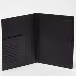Bottega Veneta Black Intrecciato Leather Agenda Cover