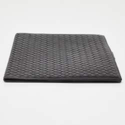 Bottega Veneta Black Intrecciato Leather Agenda Cover