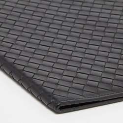 Bottega Veneta Black Intrecciato Leather Agenda Cover