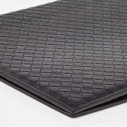 Bottega Veneta Black Intrecciato Leather Agenda Cover
