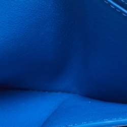 Bottega Veneta Blue Intrecciato Leather Bifold Wallet