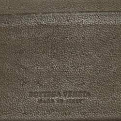Bottega Veneta Beige/Mustard Intrecciato Leather Bifold Wallet