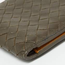 Bottega Veneta Beige/Mustard Intrecciato Leather Bifold Wallet