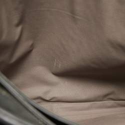 Pre Owned Bottega Veneta Dark Grey Intrecciato Leather Laptop Briefcase