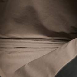 Pre Owned Bottega Veneta Dark Grey Intrecciato Leather Laptop Briefcase