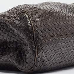 Bottega Veneta Choco Brown Intrecciato Leather Oversized Briefcase