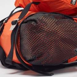 Bottega Veneta Orange Nylon Webbing Trimmed Shell Backpack