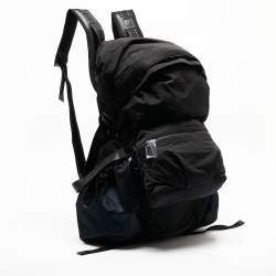 Bottega Veneta Black/Blue Nylon Trekking Backpack