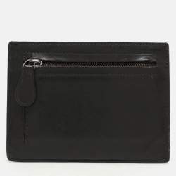 Bottega Veneta Brown Leather Intrecciato Card Holder