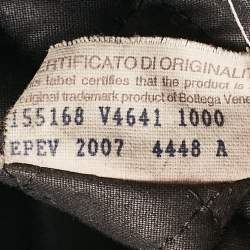 Pre Owned Bottega Veneta Black Intrecciato Leather Briefcase Bag
