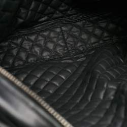Pre Owned Bottega Veneta Black Intrecciato Leather Briefcase Bag