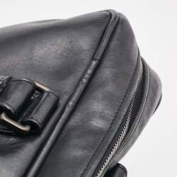 Pre Owned Bottega Veneta Black Intrecciato Leather Briefcase Bag