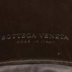 Bottega Veneta Dark Brown Intrecciato Leather Envelope Flap Briefcase