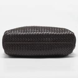 Bottega Veneta Dark Brown Intrecciato Leather Envelope Flap Briefcase