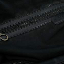 Pre Owned Bottega Veneta Black Intrecciato Leather Duffel Bag