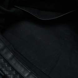 Pre Owned Bottega Veneta Black Intrecciato Leather Duffel Bag