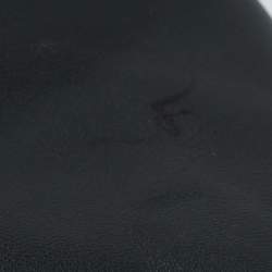 Bottega Veneta Dark Grey Leather and Ostrich Messenger Bag