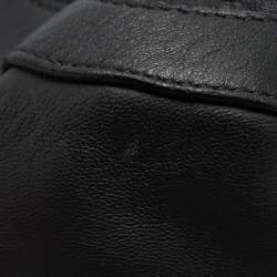 Bottega Veneta Dark Grey Leather and Ostrich Messenger Bag