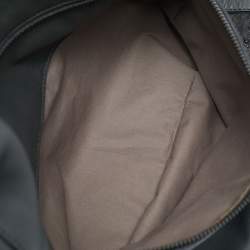 Bottega Veneta Dark Grey Leather and Ostrich Messenger Bag