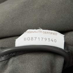 Pre Owned Bottega Veneta Grey Leather Intrecciato Pocket Backpack