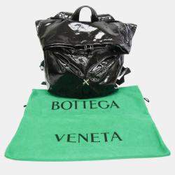 Bottega Veneta Black Leather, Nylon Tent Truck Backpack