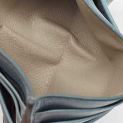 Bottega Veneta Light Blue Intrecciato Leather Card Holder