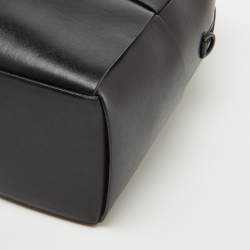 Bottega Veneta Black Intrecciato Leather Arco Briefcase