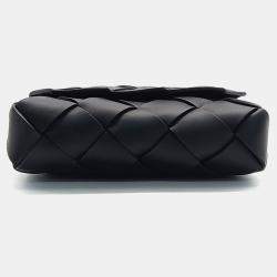 Bottega Veneta Black Leather Diago Crossbody Bag