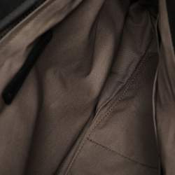 Bottega Veneta Black/Grey Intrecciato Leather and Nylon Messenger Bag