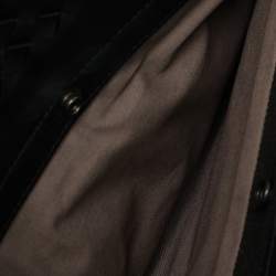 Bottega Veneta Black/Grey Intrecciato Leather and Nylon Messenger Bag