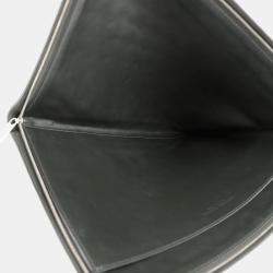 Bottega Veneta  Intrecciato Leather Half Zipper Pouch