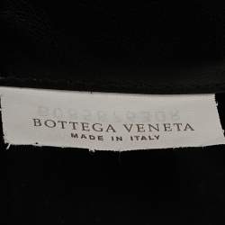 Bottega Veneta Black Intrecciato Leather and Nylon Foldable Backpack