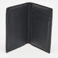 Bottega Veneta Ombre Black Intrecciato Leather Bifold Wallet