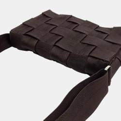 Bottega Veneta Brown Fabric Cassette Bag