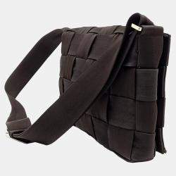 Bottega Veneta Brown Fabric Cassette Bag