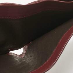 Bottega Veneta Burgundy Intrecciato Leather Bifold Wallet