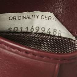 Bottega Veneta Burgundy Intrecciato Leather Bifold Wallet